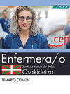 ENFERMERA/O. SERVICIO VASCO DE SALUD-OSAKIDETZA. TEMARIO COMÚN